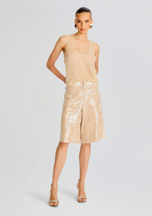 Presely Sequin Short | Nude