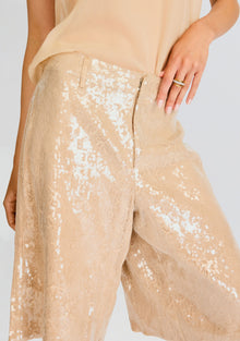 Presely Sequin Short | Nude