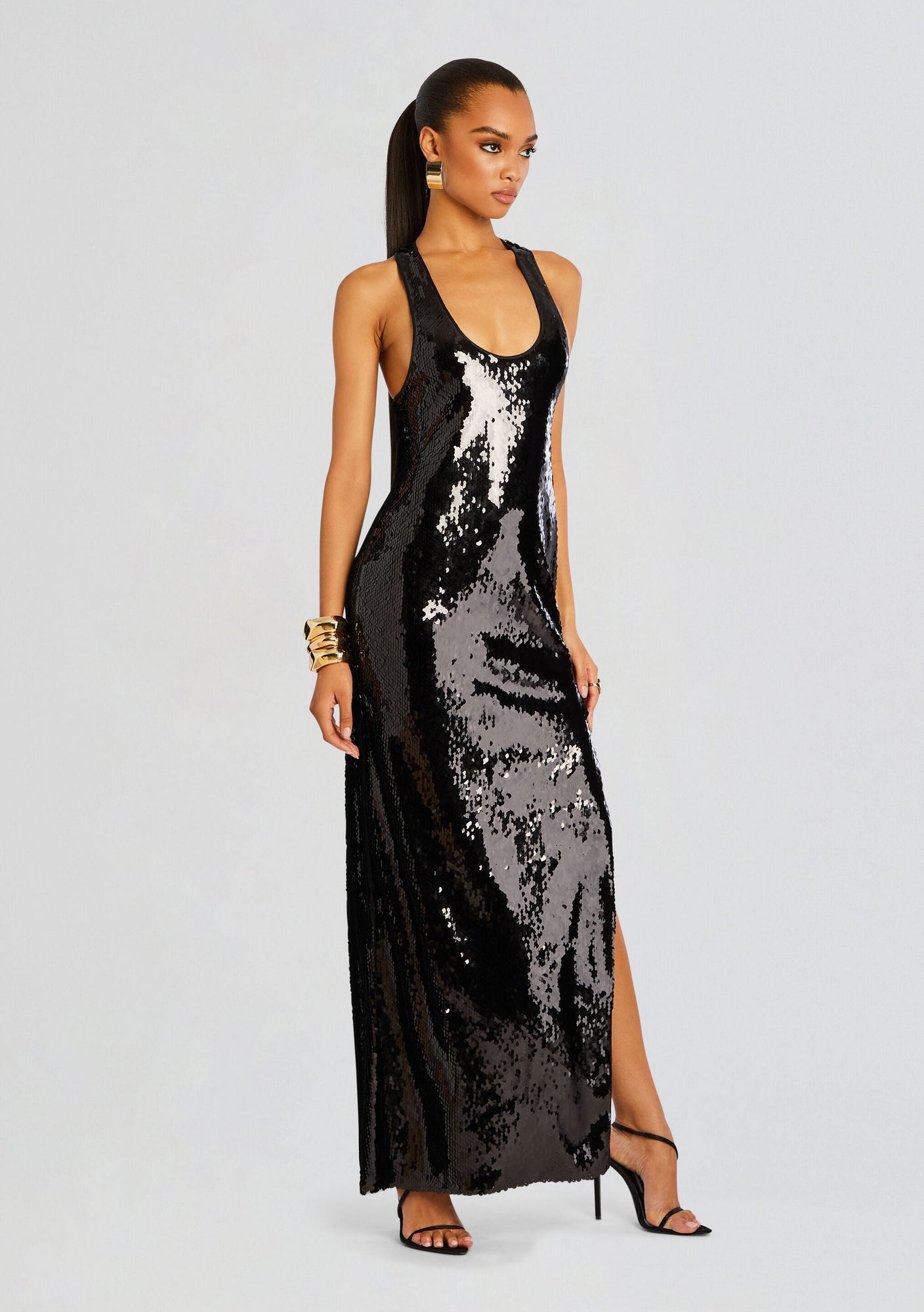 Bella Sequin Dress | Black