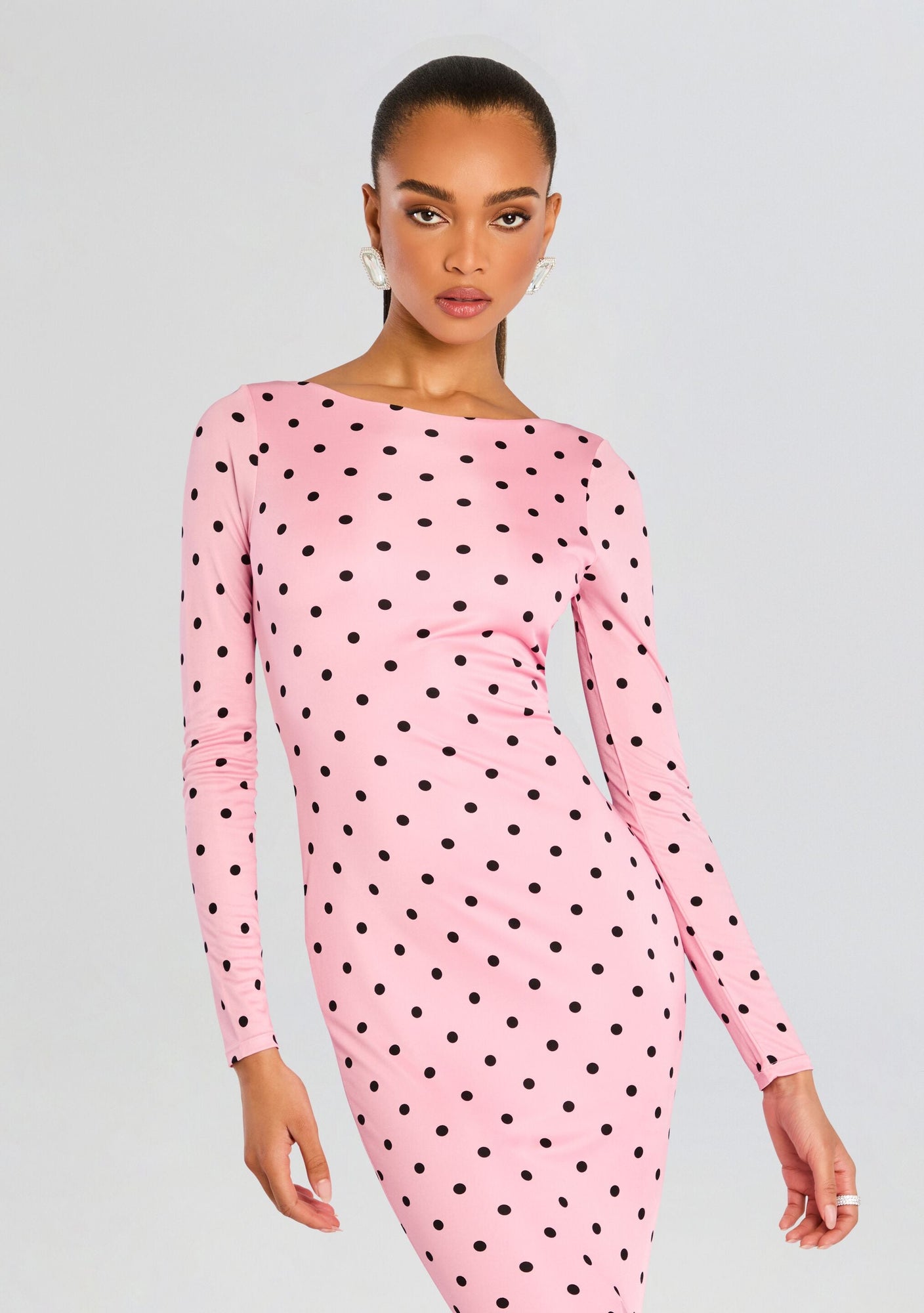 Sara Dress | Pink Polka Dots