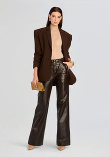 Chader Leather Pant | Dark Brown