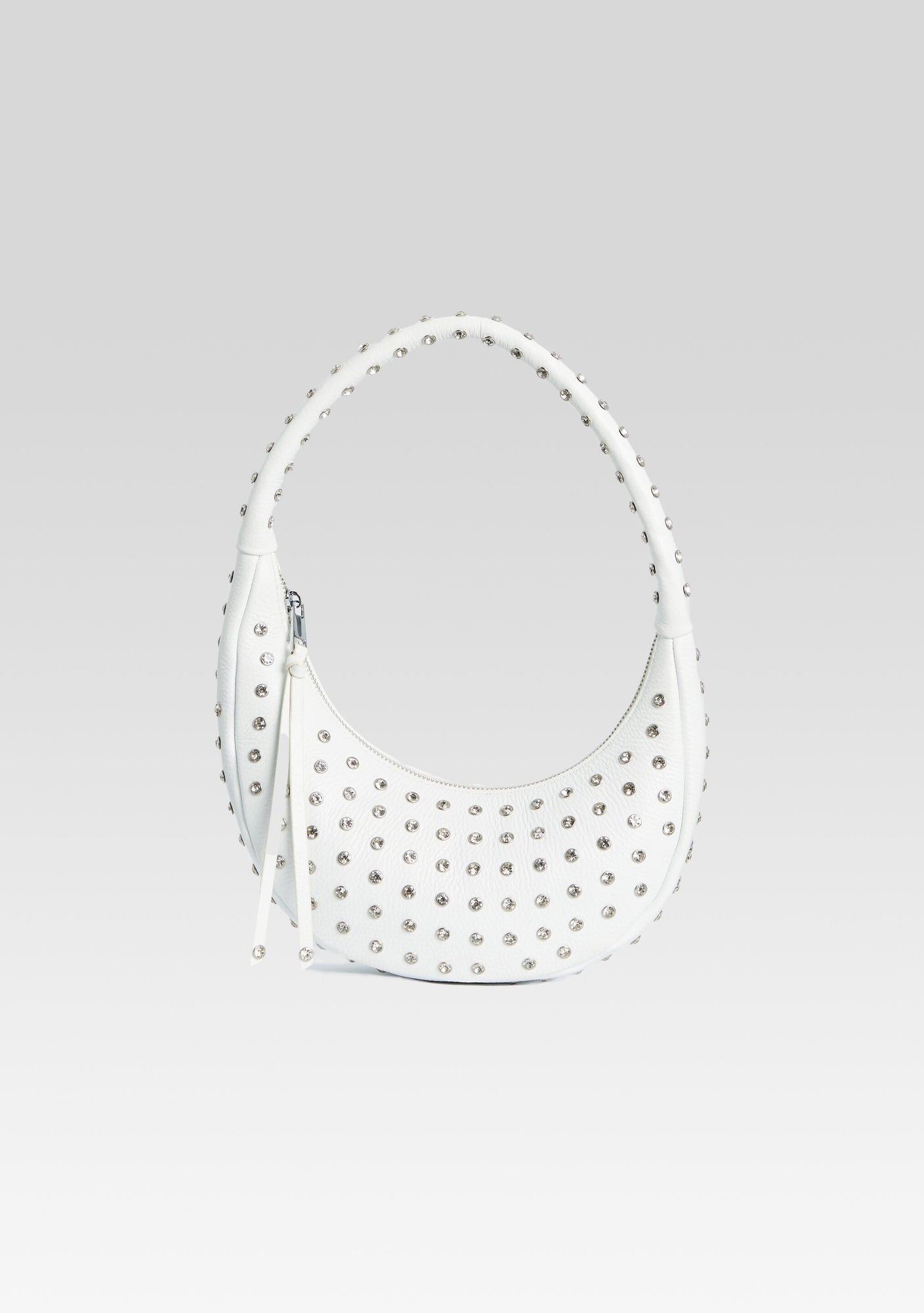 Elodie Medium Bag | White/Silver