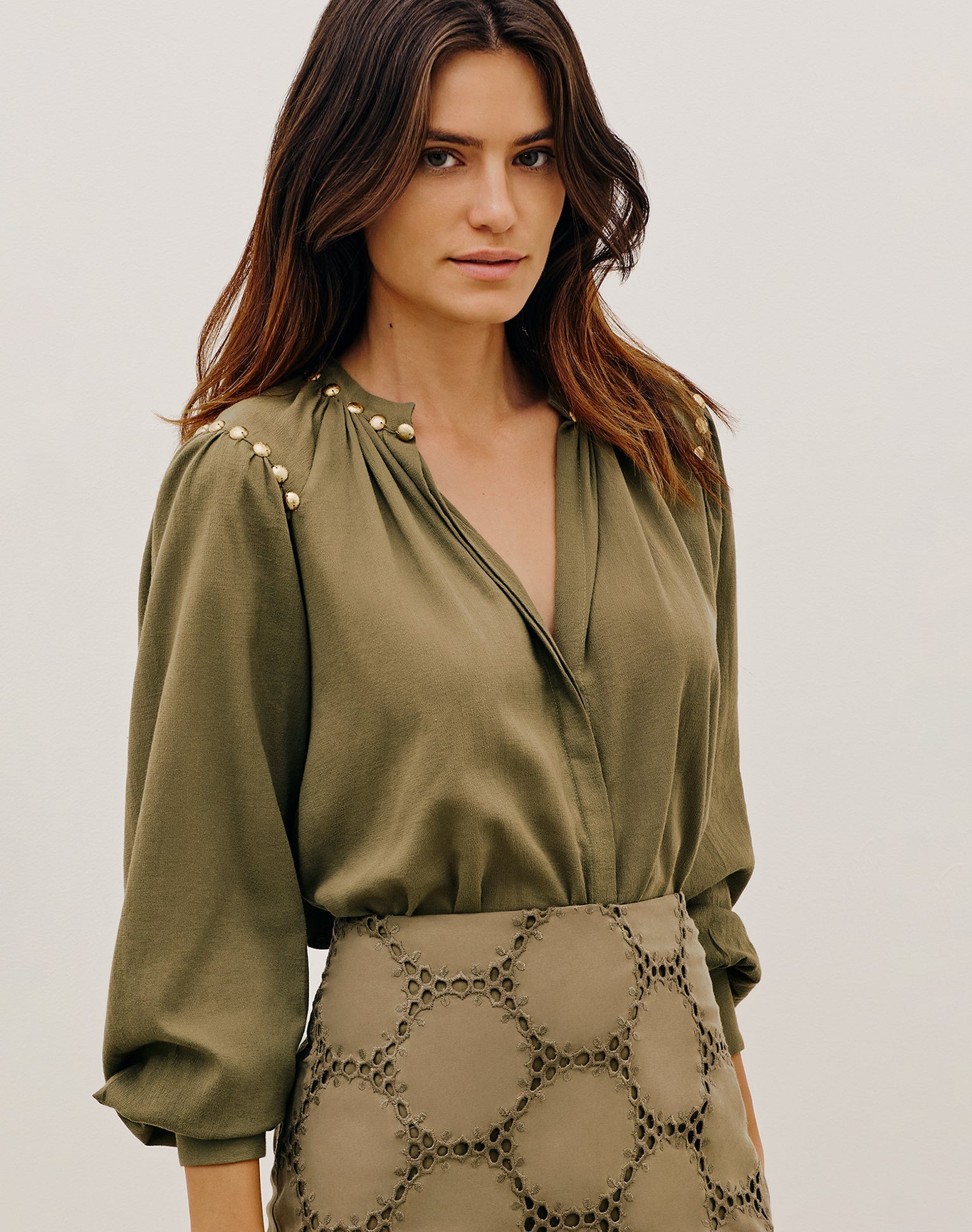 Edite Blouse | Pistachio