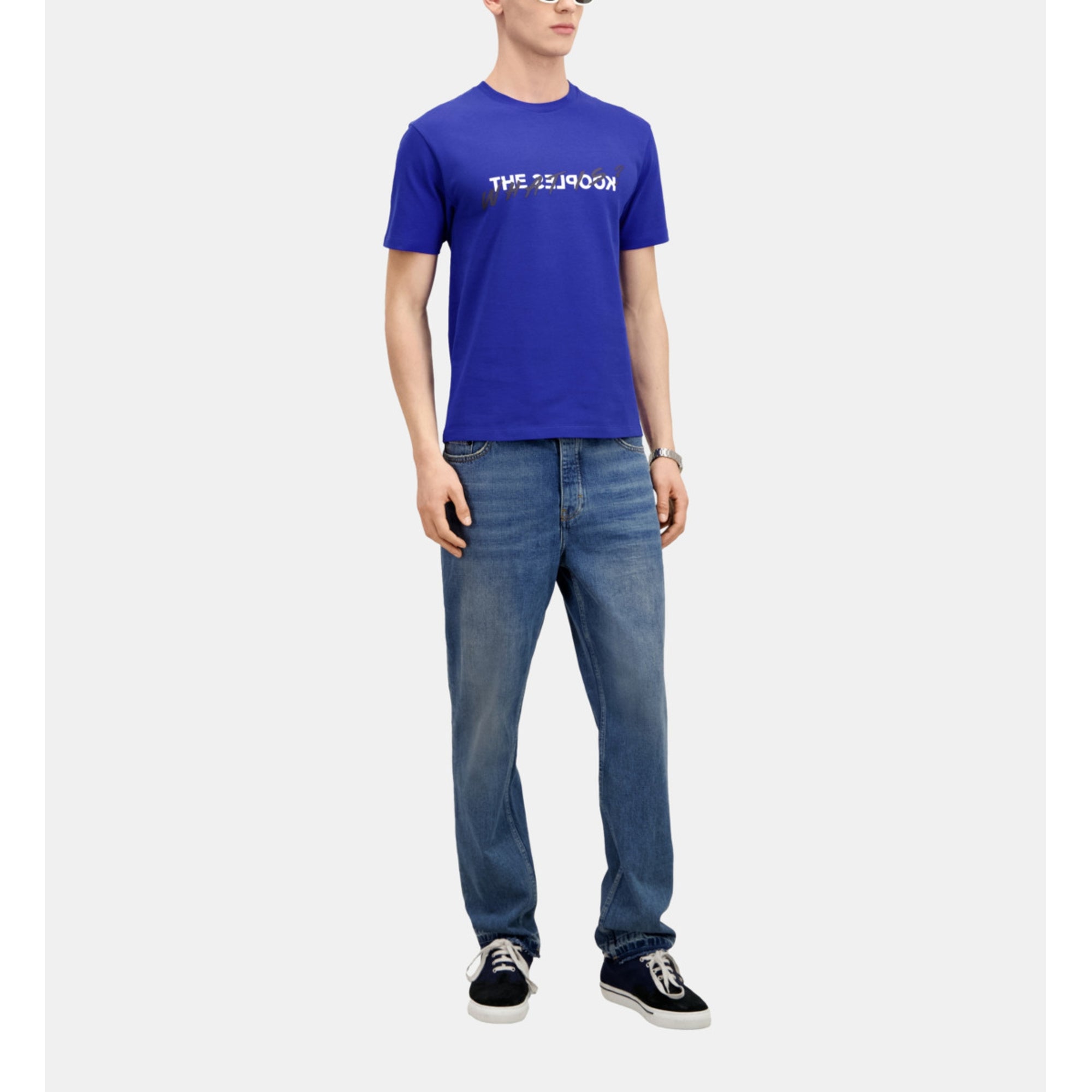 Electric Blue What Is T-Shirt | Men | Ocean