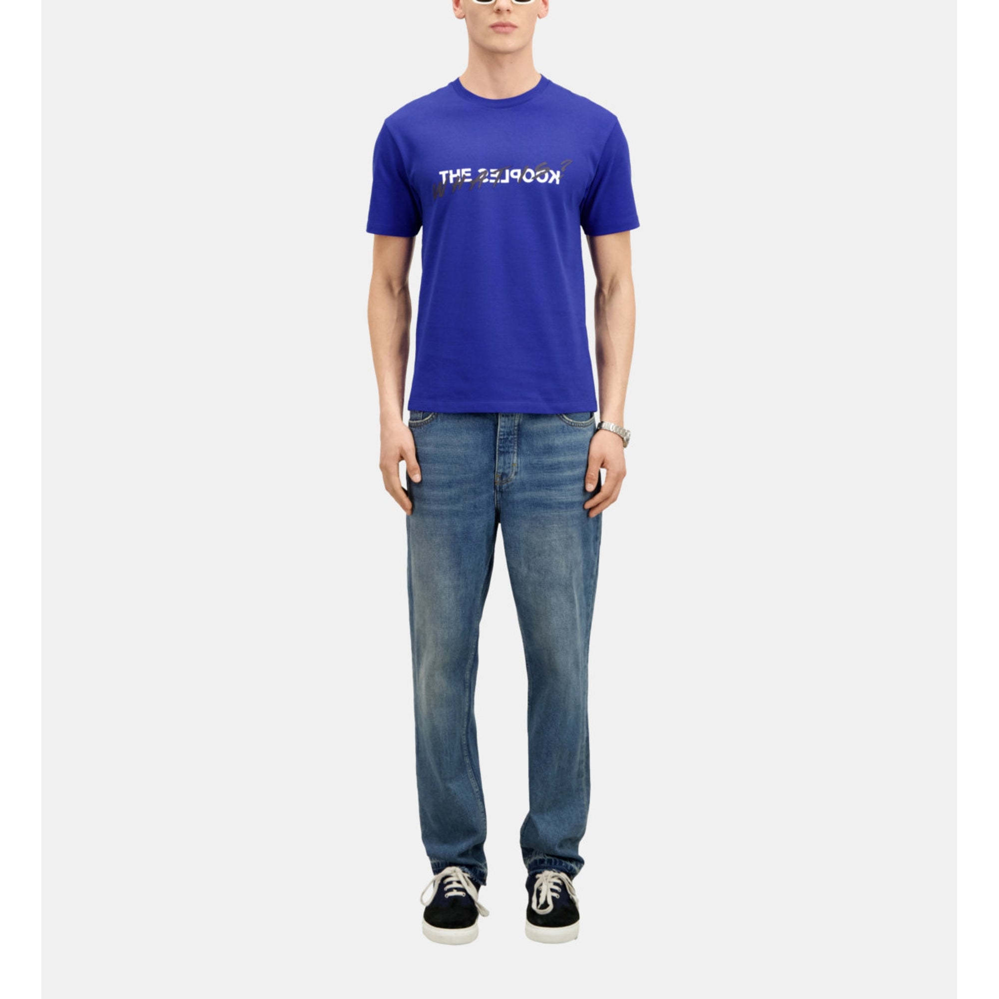 Electric Blue What Is T-Shirt | Men | Ocean