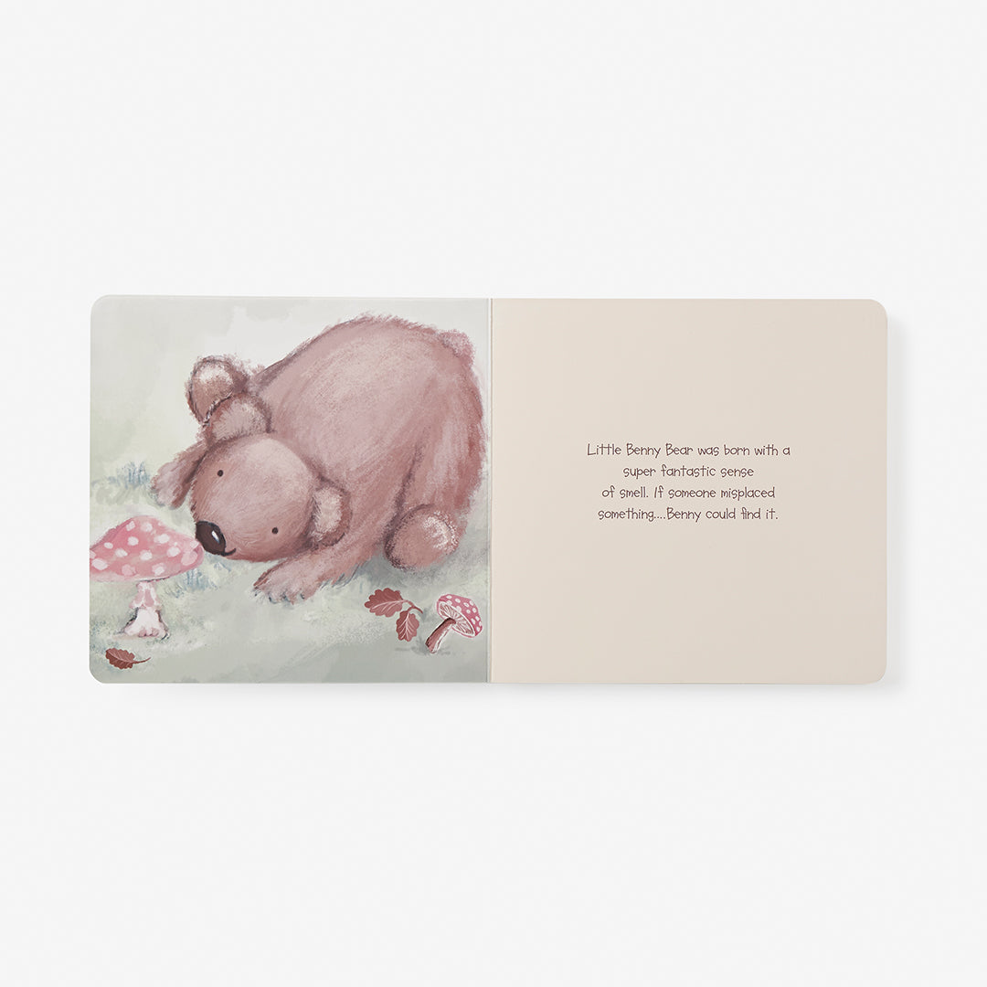 Unisex | Benny Bear Board Book | Brown