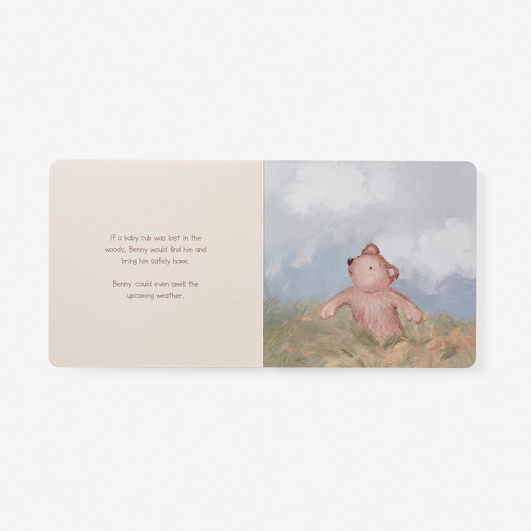 Unisex | Benny Bear Board Book | Brown