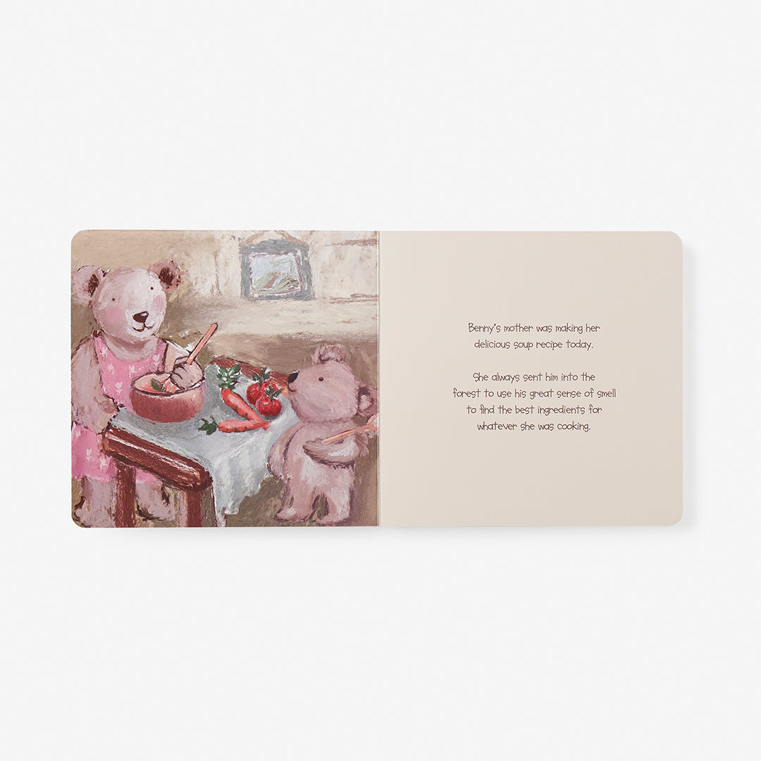 Unisex | Benny Bear Board Book | Brown