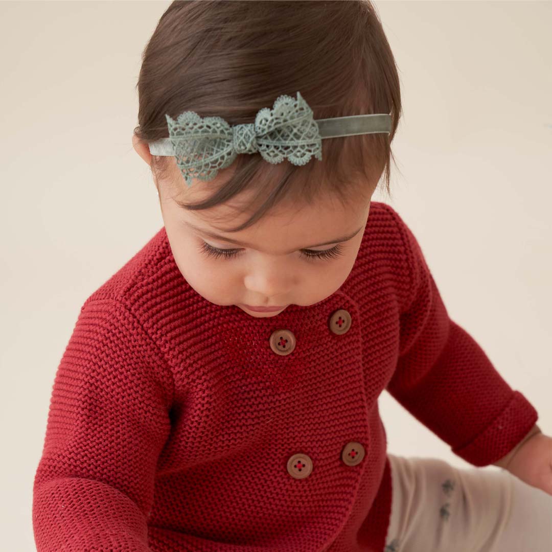 Girls | Holiday Lacey Bow Baby Headband 3PK | Multi