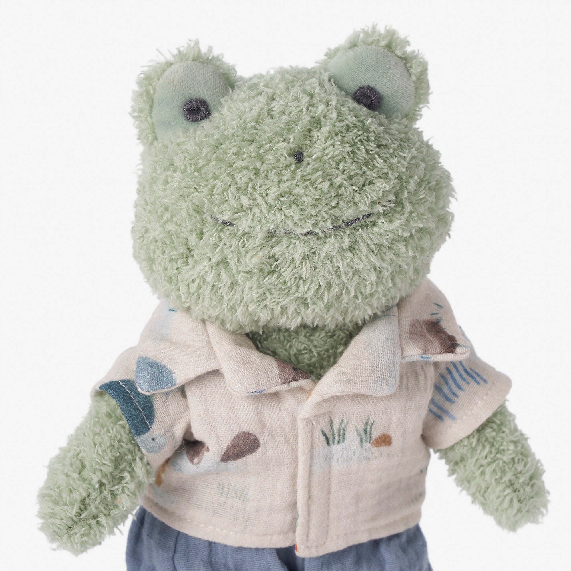 Unisex | Fred the Frog Boxed Plush Rattle Toy | Green