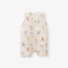 Boys | Seaside Safari Organic Muslin Shortall | Wheat