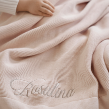 Girls | Pale Pink Sofia + Finn Knit Baby Blanket | Pink