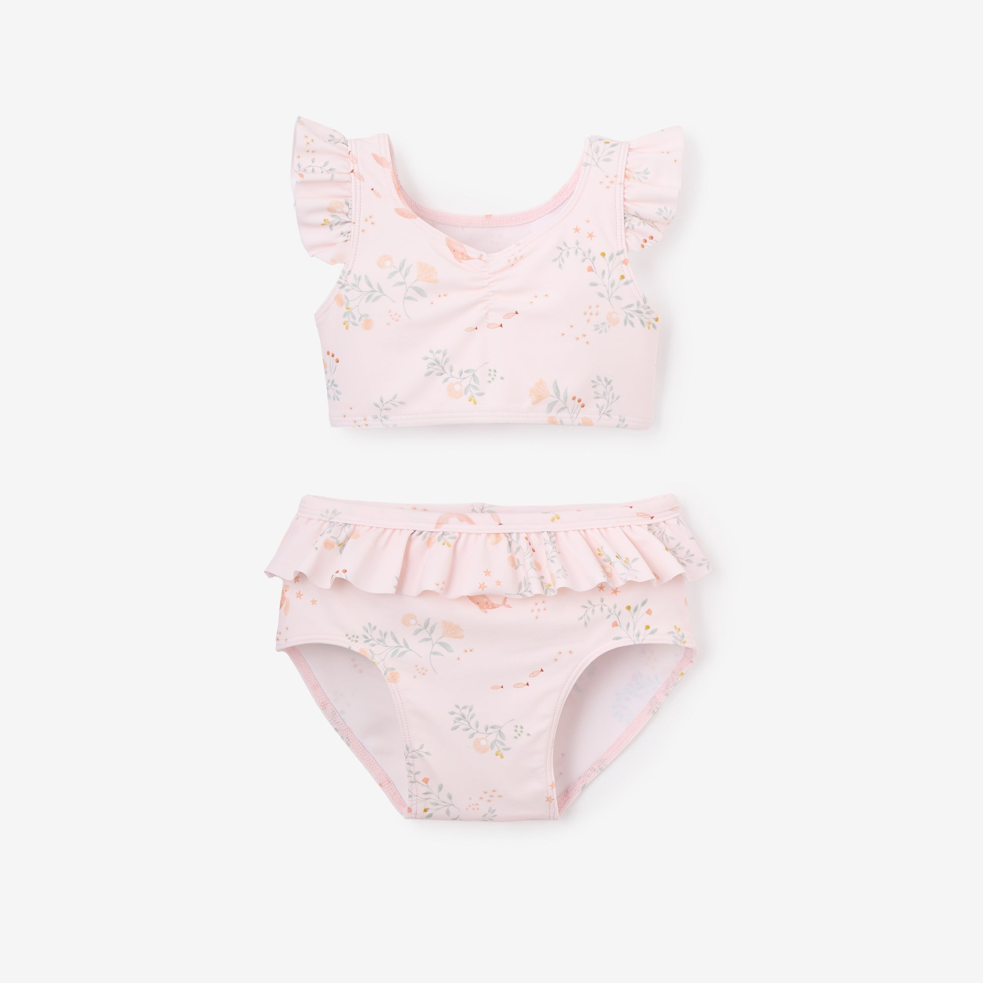 Girls | Pink Sea Magic Baby Ruffle Two-Piece Swimsuit | Pink
