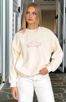 Elodie Crew Neck Sweater | Cream