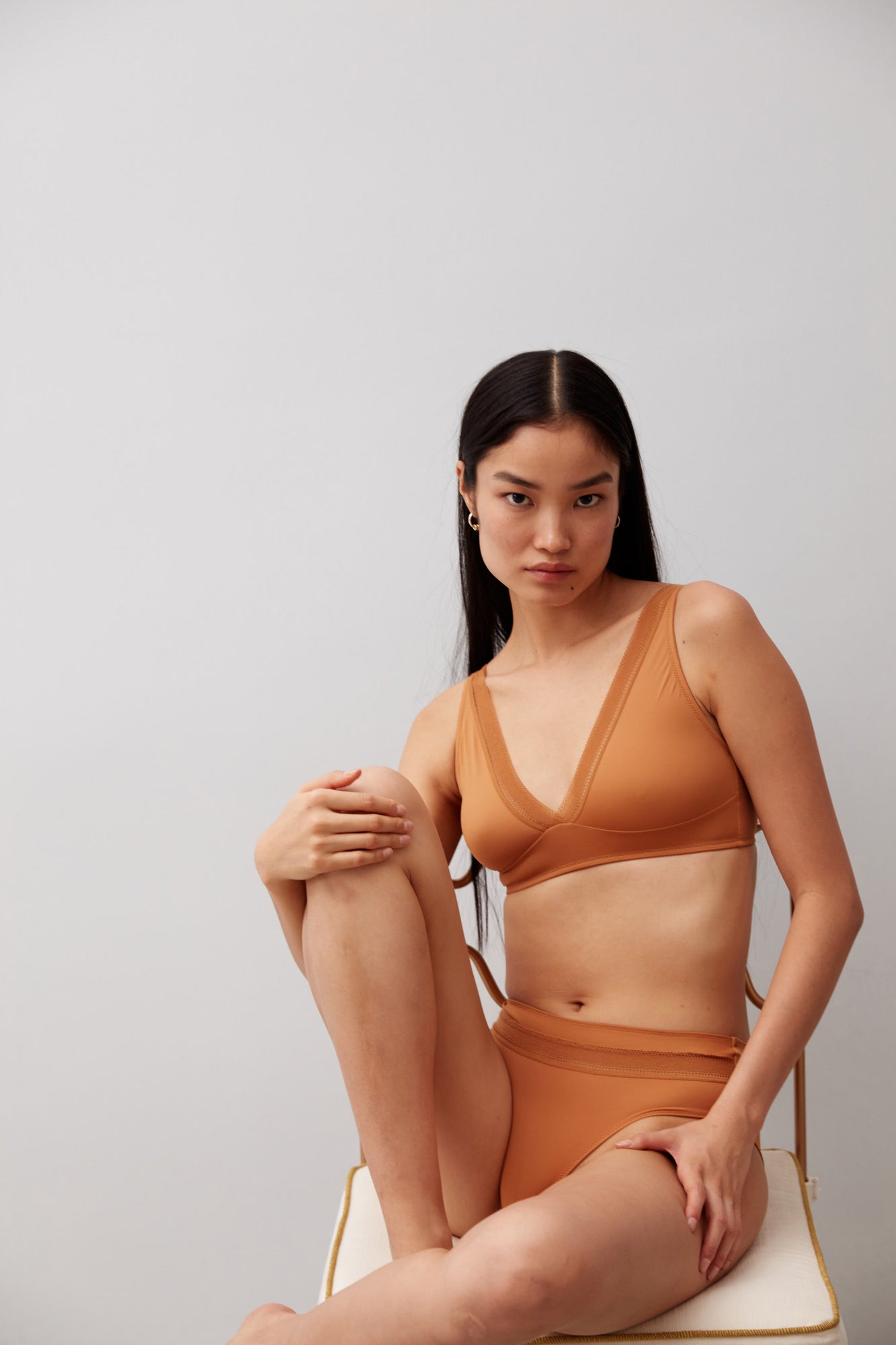 Nano Soft Cup Plunge Bra | Harvest