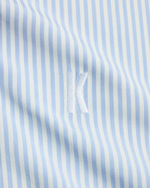 Embroidered Striped Shirt | Blue
