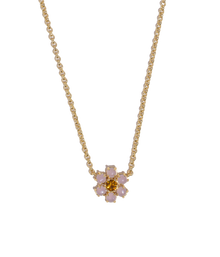 Emeline Flower Necklace in Lavender - Loren Hope