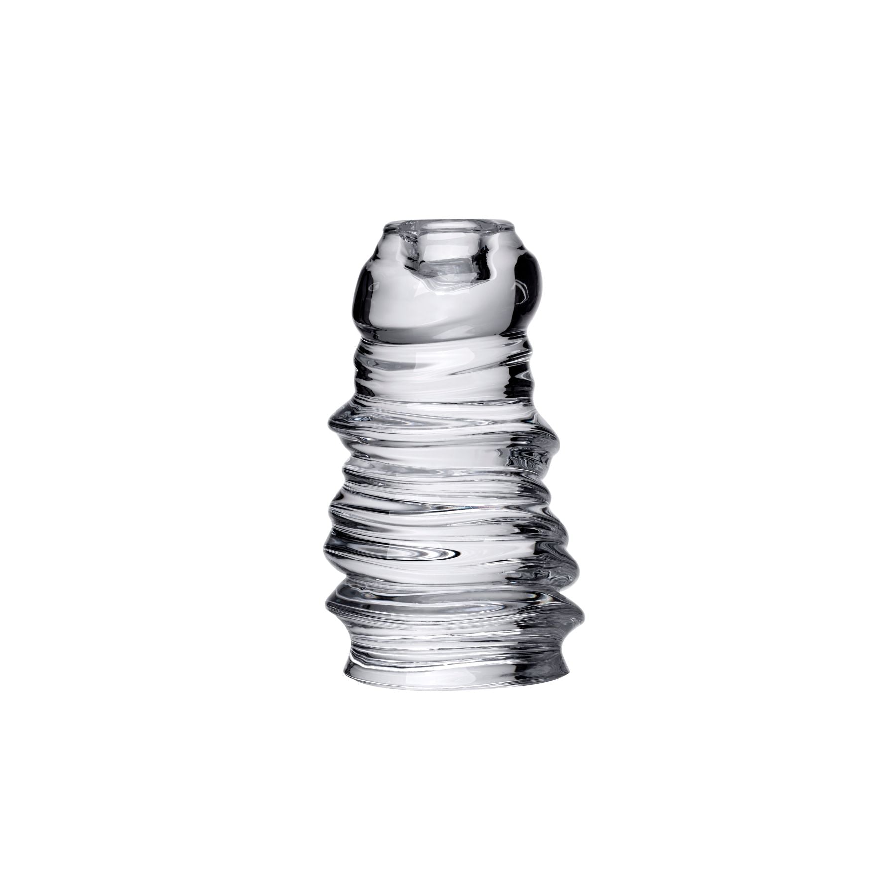 Eos Candle Holder - Short | Clear Crystal