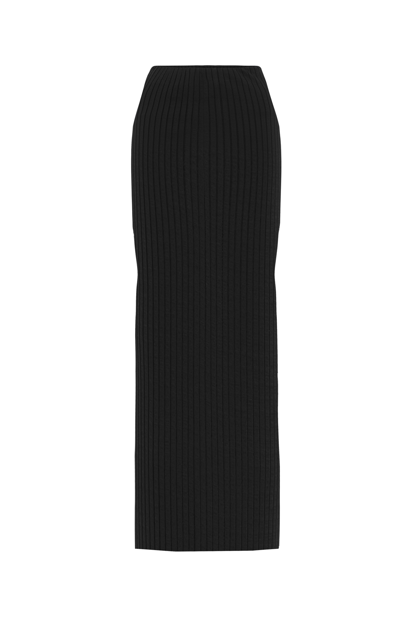 Tube Skirt with Side Splits | Black