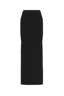 Tube Skirt with Side Splits | Black