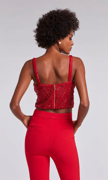 Estella Sequin Tank | Rouge