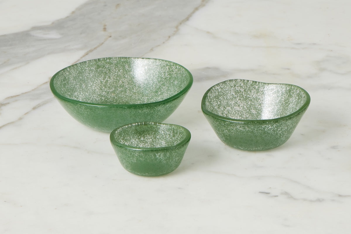 Glass Tasting Bowls | Spruce Green | Set of 4