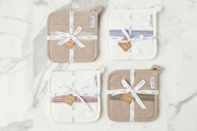 Pot Holder | Vintage White Stripe | Set of 2