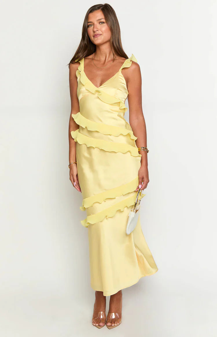 Evan Maxi Dress | Yellow