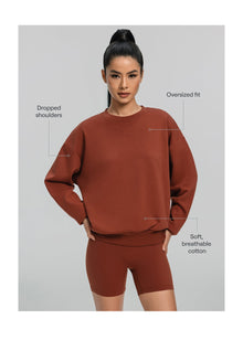 Everyday Active Sweatshirt | Rust Brown