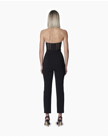 High Waisted Skinny Leg Pant | Black
