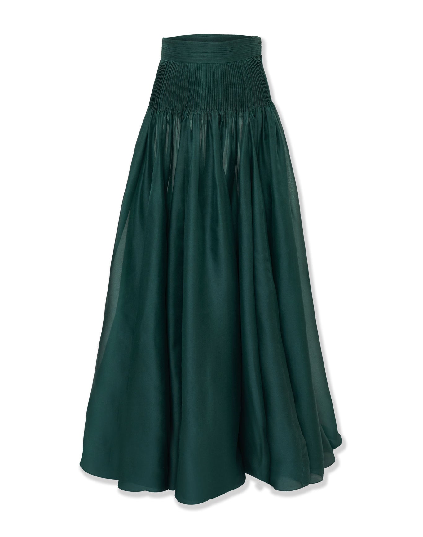 Pintucked Skirt