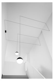 String Light Sphere Suspension 12m App | Blue