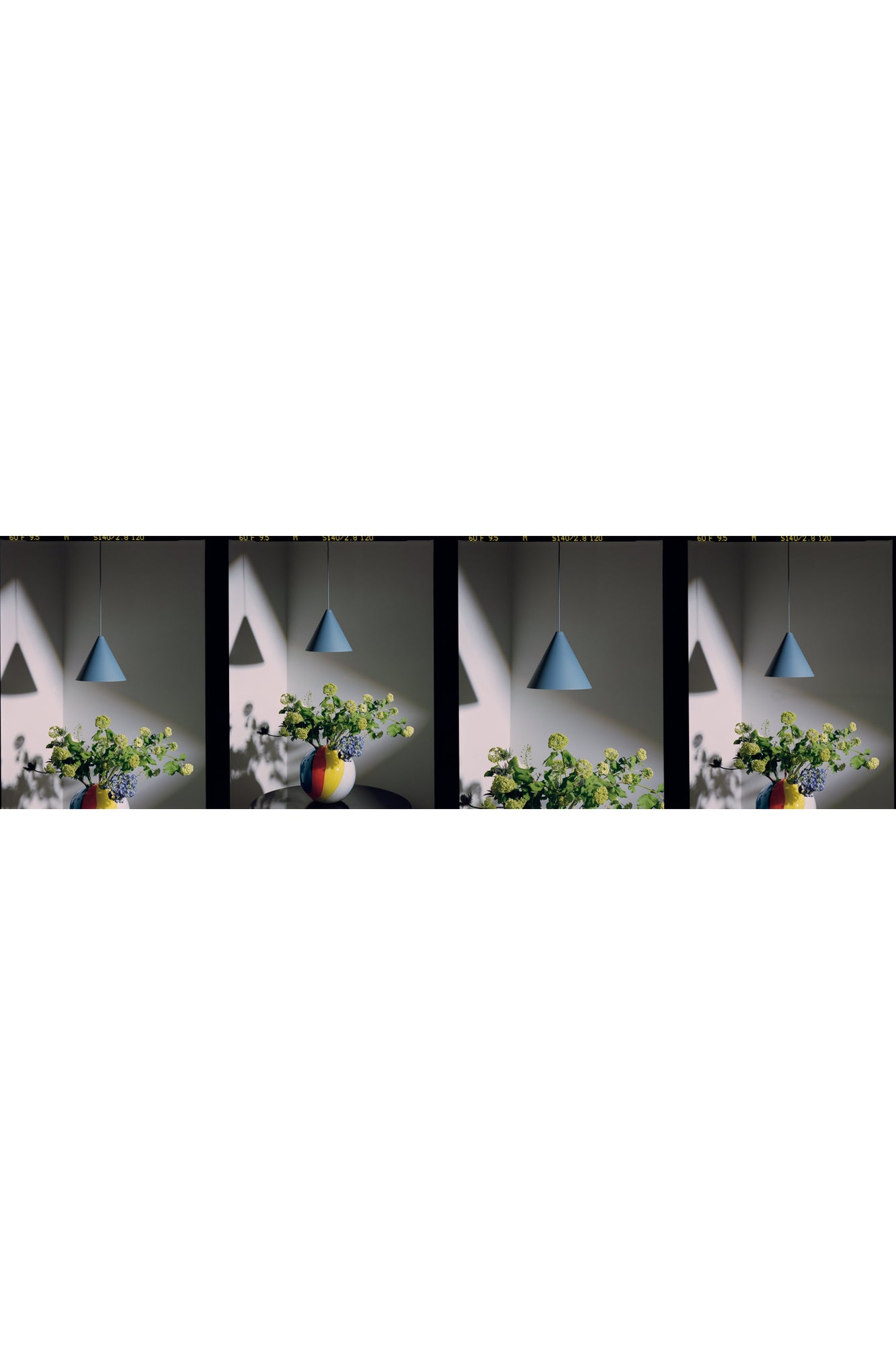 String Light Cone Suspension 22m App | Blue