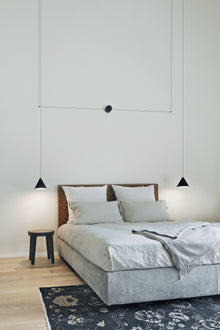 String Light Cone Suspension 22m App | Black