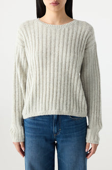 AMO Denim | Hallie Sweater in Bone Heather
