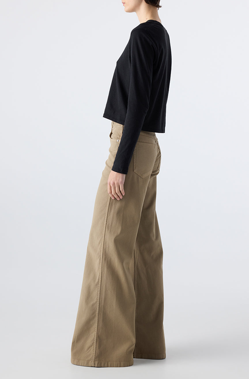 AMO Denim | Faith Flare in Sand