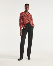 Classic Shirt With Floral Print | Women | Red