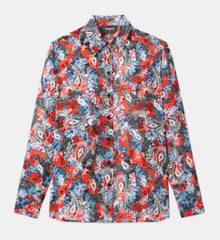 Multicolored Printed Shirt | Women | Red