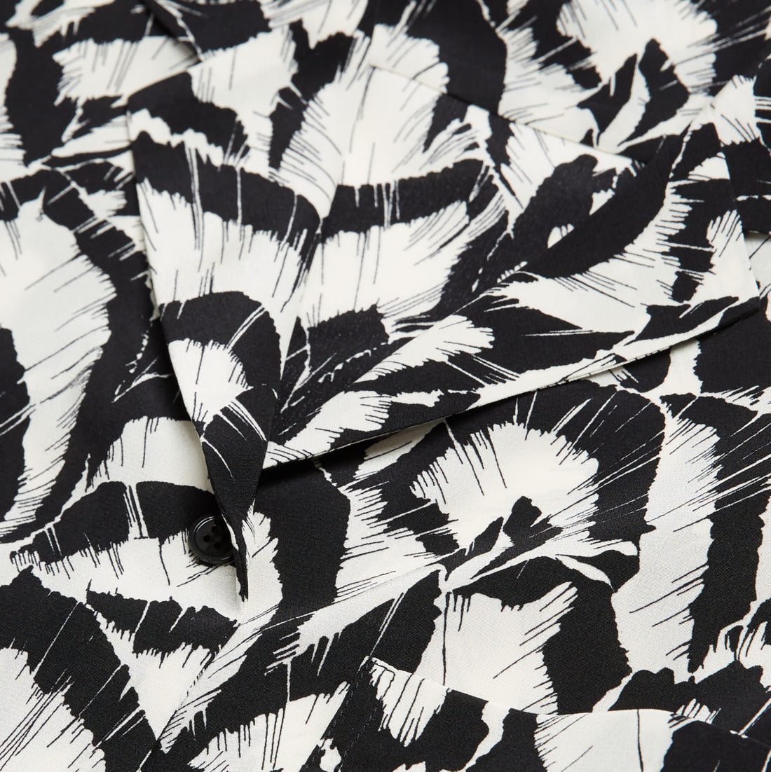 Printed Silk Shirt | Women | Off White x Black