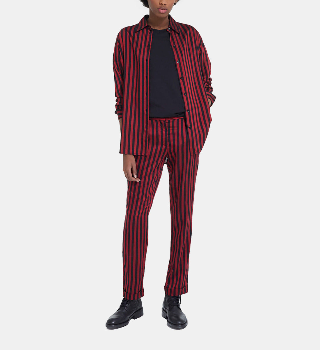 Striped Shirt | Women | Rouge Noir