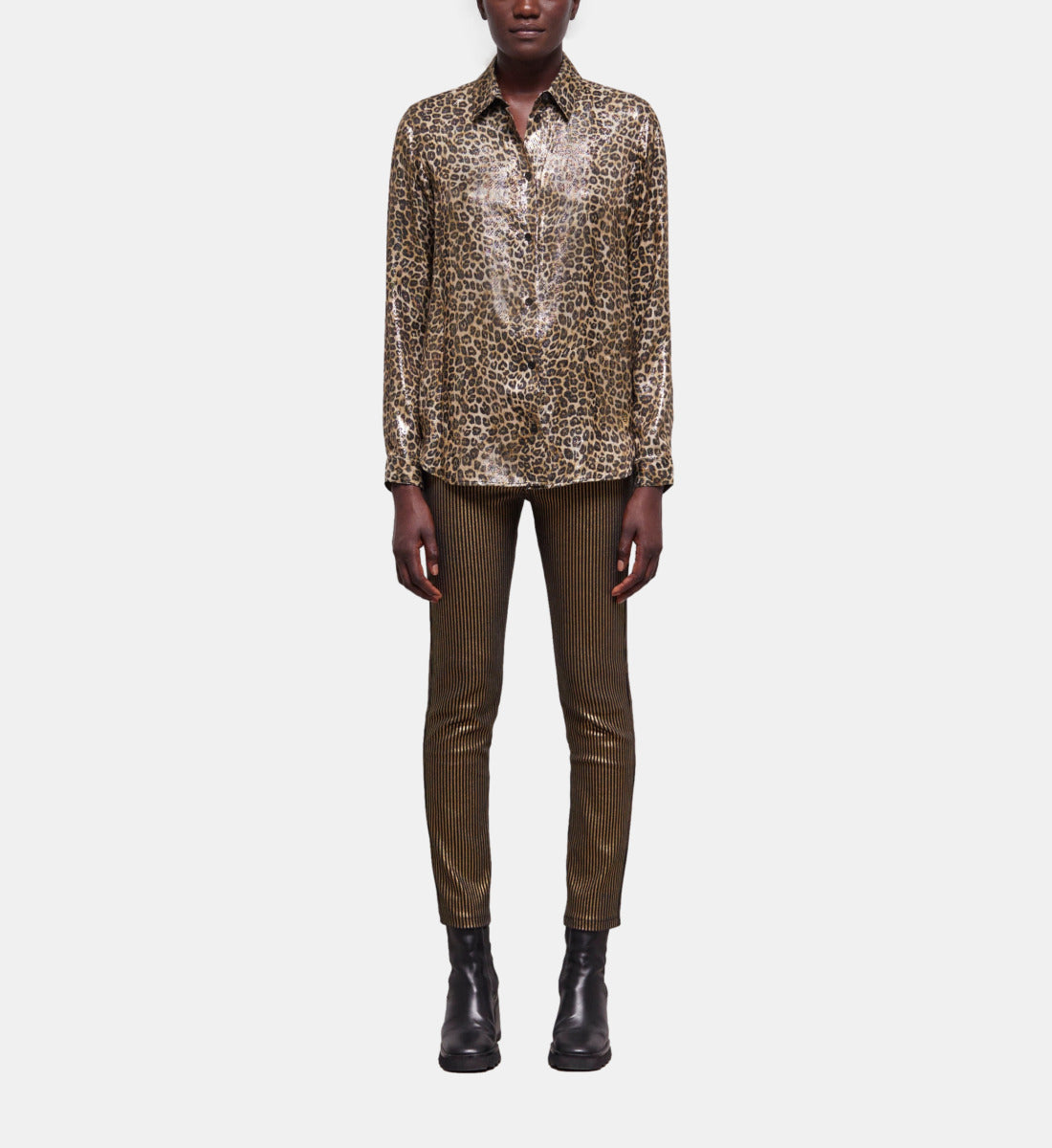 Flowing Leopard-Print Shirt | Women | Leopard