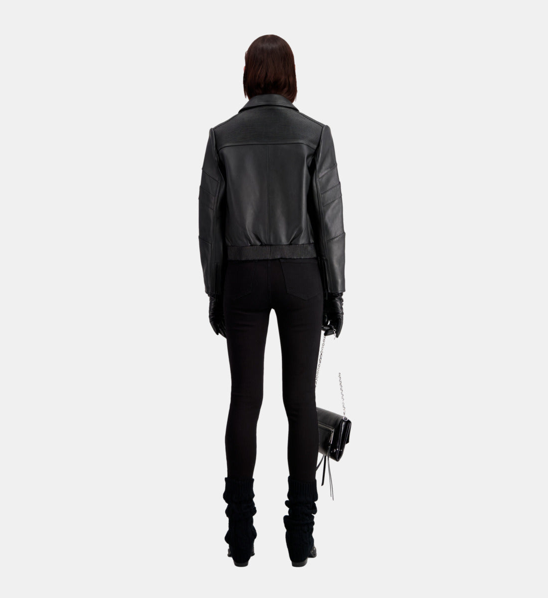 Leather Biker Jacket | Women | Black