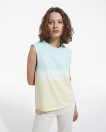 Green T-Shirt W/ Motif | Women | Bleu Degrade Yellow