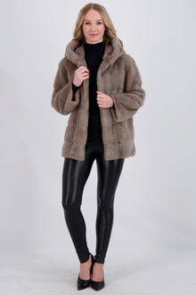 Mink Parka | Women | Tortora