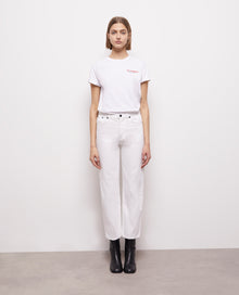 Straight-Cut Jeans | Women | White