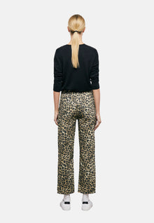 Print Straight-Cut Jeans | Women | Leopard