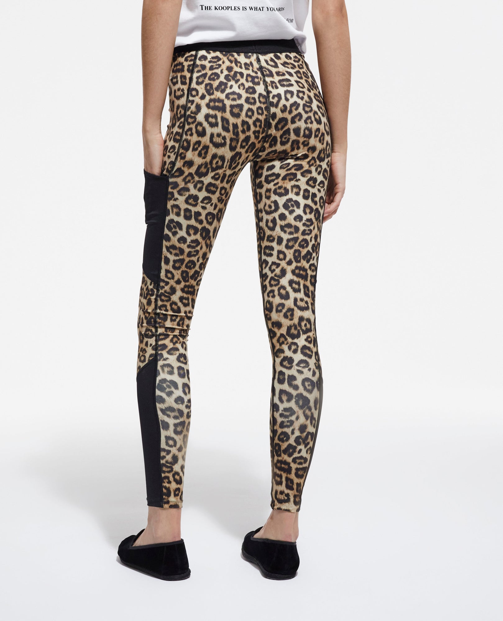 Print Technical Leggings | Women | Leopard