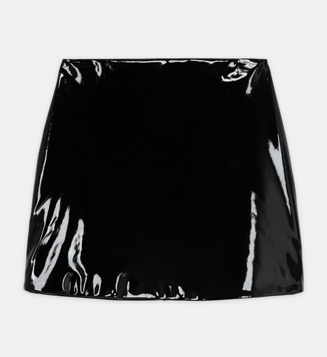 Short Vinyl Skirt | Women | Black