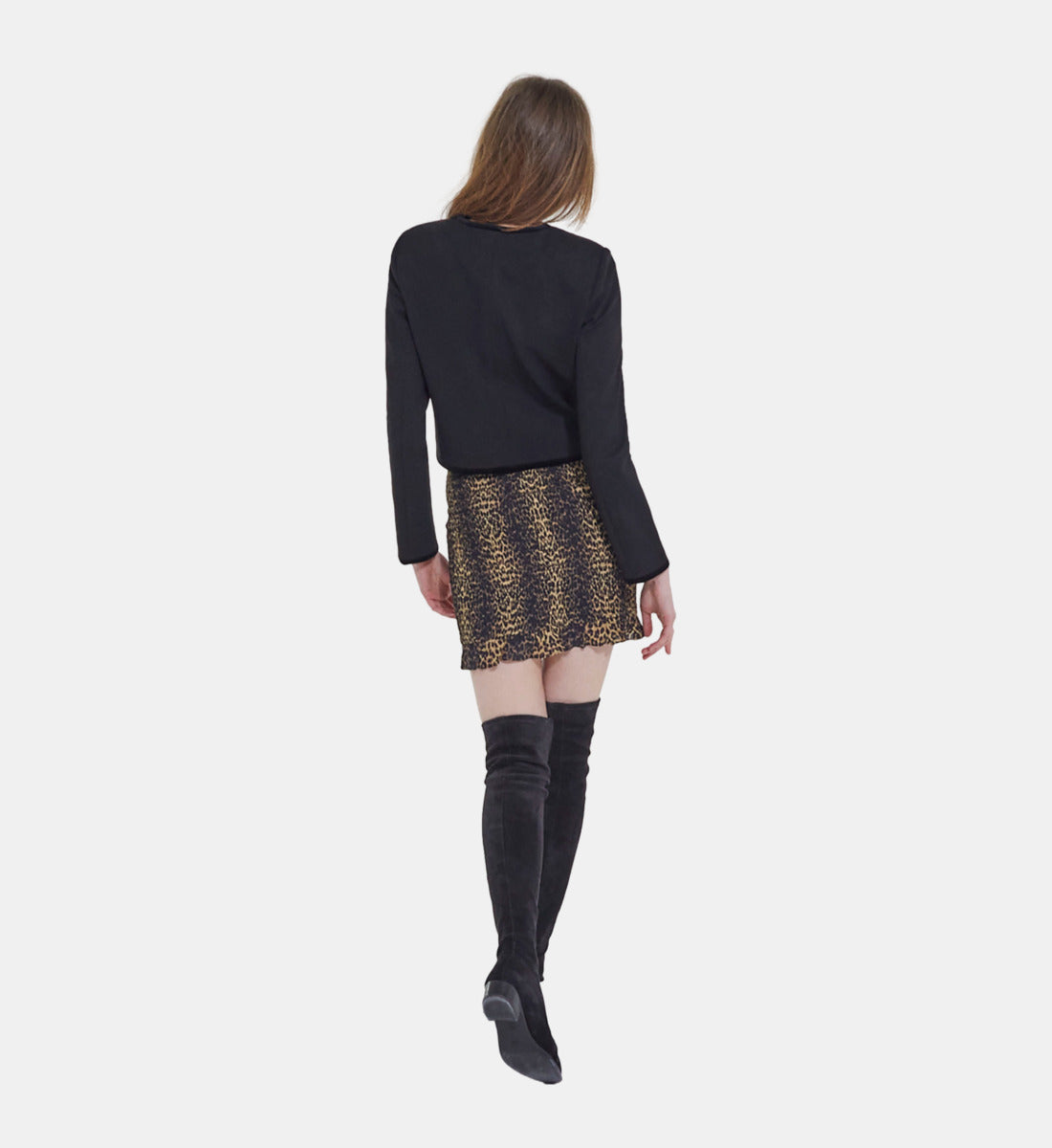 Print Short Skirt | Women | Leopard