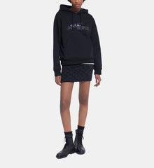 Short Skirt With The Kooples Logo | Women | Black Dark Grey